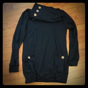 Pullover w/ Slouchy Neck